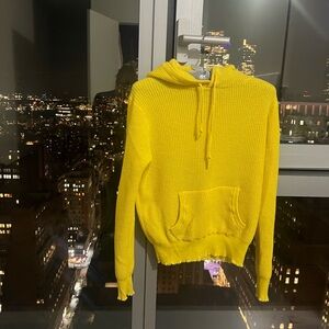 Ralph Lauren Bright Yellow Knit Hoodie